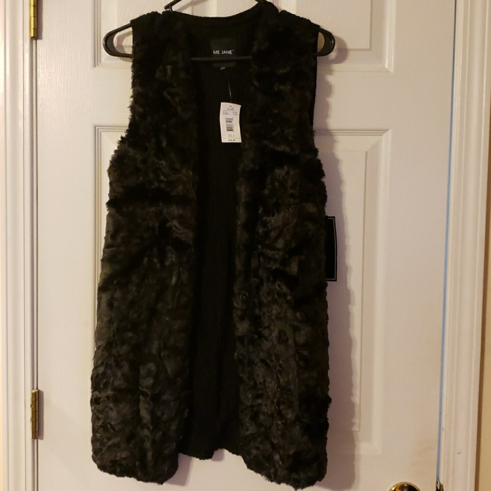 Faux fur vest